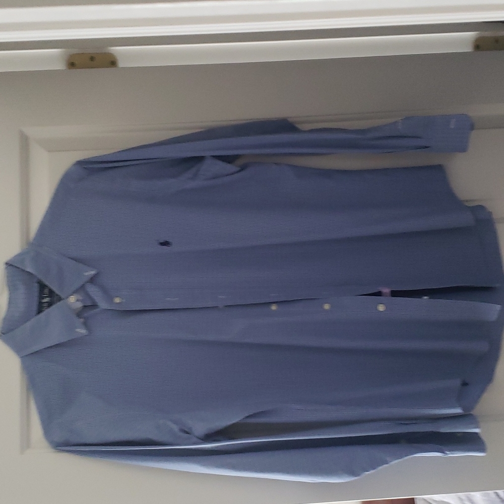 Men's Ralph Lauren button down, blue plaid